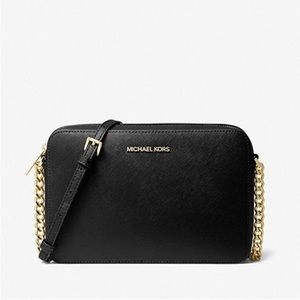 Michael Kors Jet Set Large Saffiano Leather Crossbody Bag